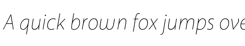 Preview of Anago Thin Italic font