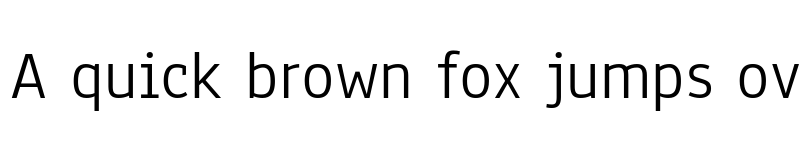 Preview of Anaheim Regular font