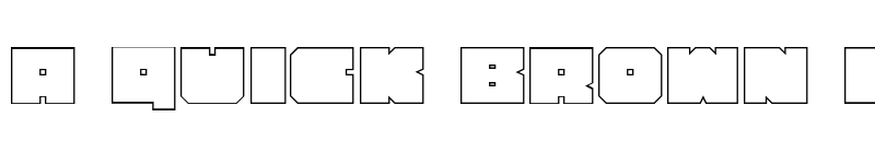 Preview of Anakefka Outline Regular font