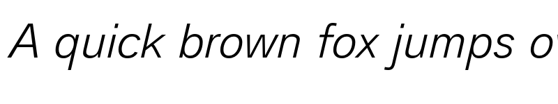 Preview of Analogue Reduced 46 Light Oblique font