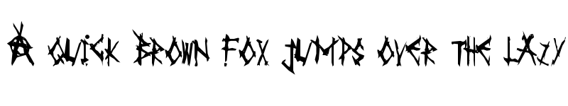 Preview of AnarK Regular font