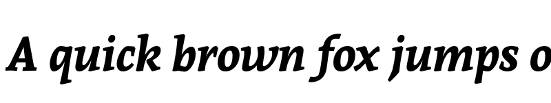 Preview of Andada Bold Italic font