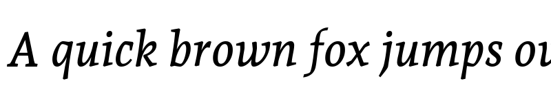 Preview of Andada Pro Medium Italic font