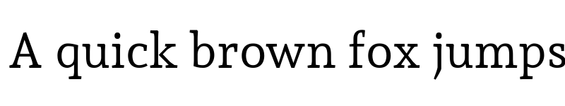 Preview of Andada Pro Regular font