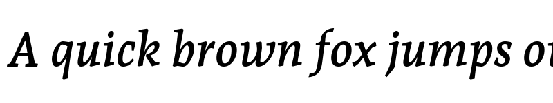 Preview of Andada Pro SemiBold Italic font