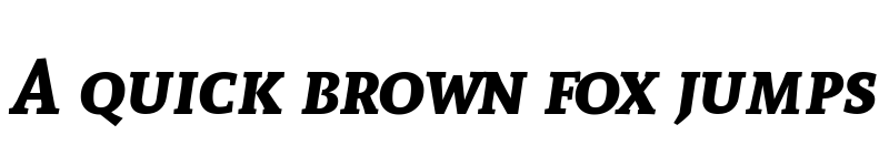 Preview of Andada SC Bold Italic font