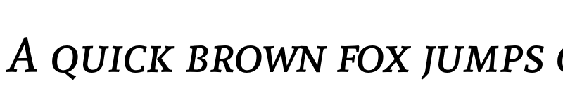 Preview of Andada SC Italic font