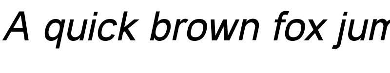 Preview of Andala Italic font