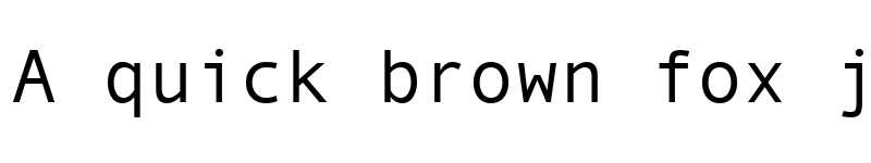 Preview of Andale Mono Regular font