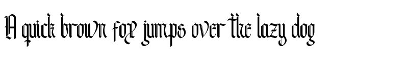 Preview of Andalusia Regular font