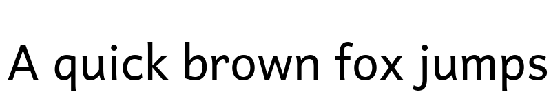 Preview of Andika Regular font