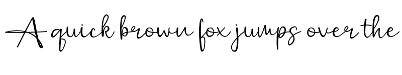 Preview of andini Regular font