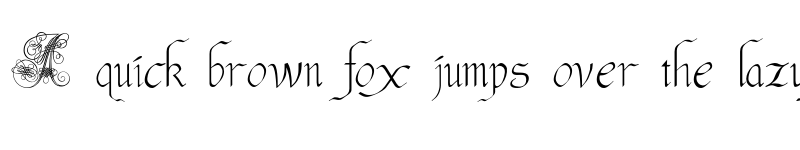 Preview of Andrade Swash font