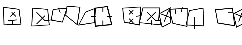 Preview of andregestauchtbold Medium (normal) font