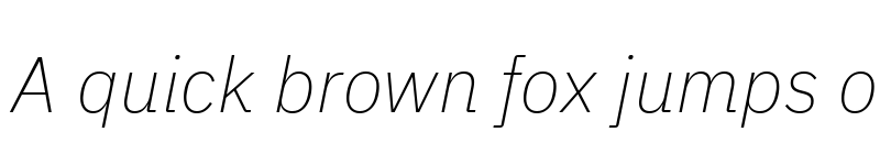 Preview of Aneliza ExtraLight Italic font