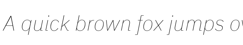 Preview of Aneliza Thin Italic font