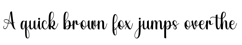 Preview of angela Regular font