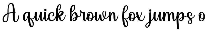 Preview of Angela Shining Regular font