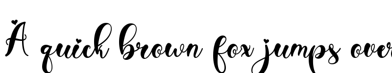 Preview of Angelia Valentine Regular font