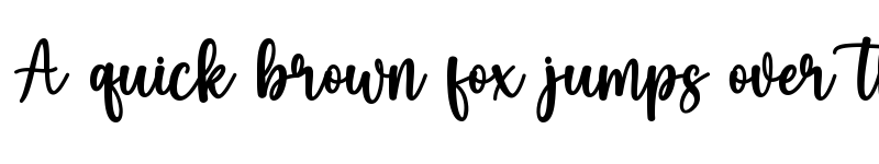 Preview of Angelica Maya Regular font