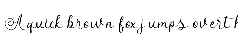 Preview of Angeline Regular font