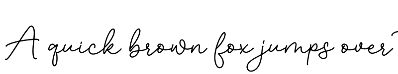 Preview of Angelique Regular font