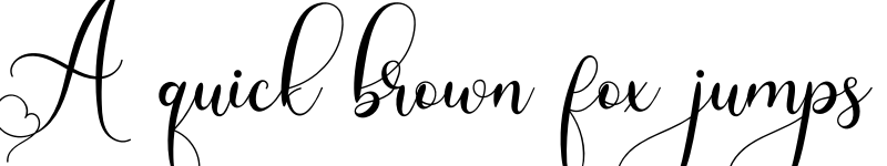 Preview of Angelistya Regular font