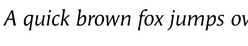 Preview of Angie Pro Italic font