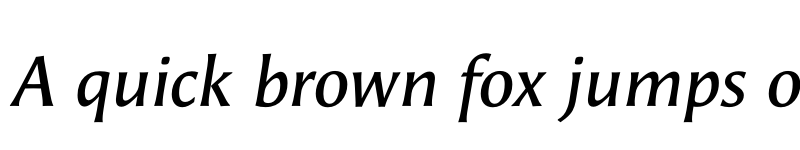 Preview of Angie Sans Std Demi Italic font