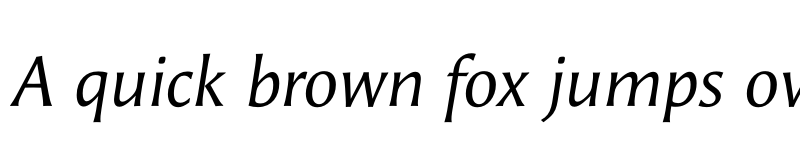 Preview of Angie Sans Std Italic font