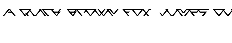 Preview of Angled Regular font