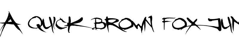 Preview of Angryblue Regular font