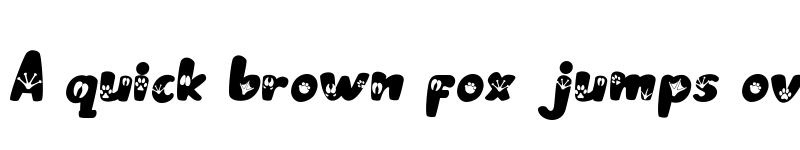Preview of Animal Paws Regular font