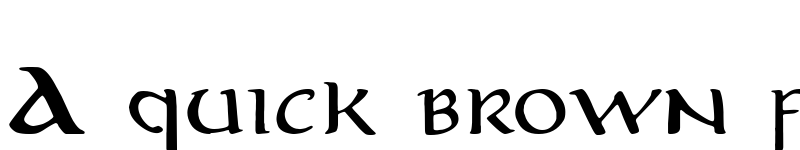 Preview of Aniron Regular font