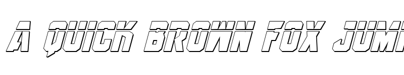 Preview of Anitlles Laser 3D Italic Italic font