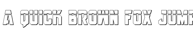 Preview of Anitlles Laser 3D Regular font