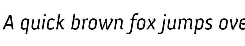 Preview of Anivers Italic font