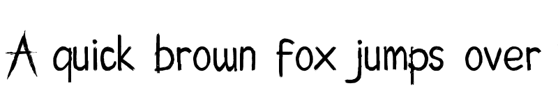 Preview of AnotherScream Regular font