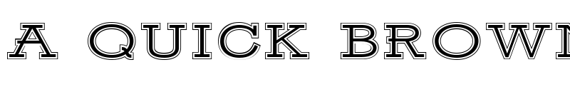 Preview of Ansley Display Inline font