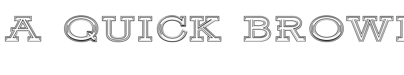 Preview of Ansley Display Outline font