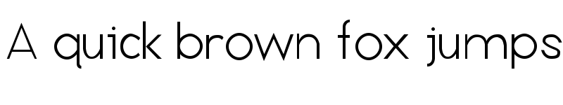 Preview of Anthro Light font