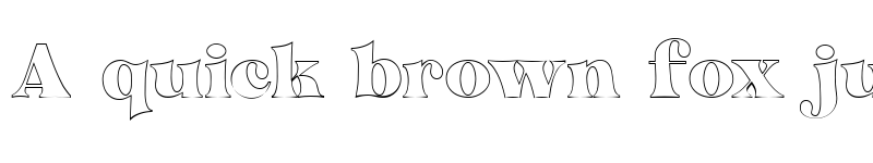 Preview of Antigua Outline font