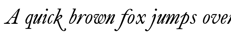 Preview of antique roman Italic font