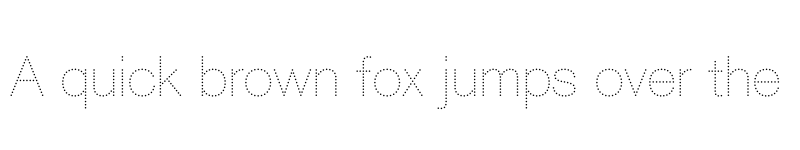 Preview of Anuparp Dot Regular font