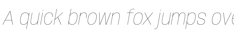 Preview of Anybody Thin Italic font