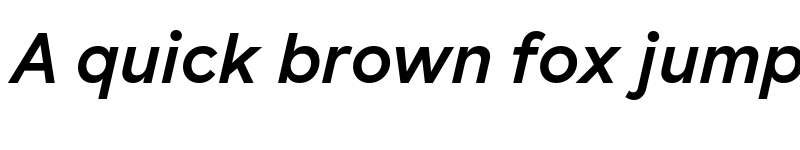 Preview of AOK Buenos Aires SemiBold Italic font