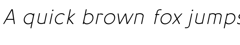 Preview of Aotani Thin Italic font