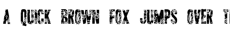 Preview of AP Applique Cut Regular font