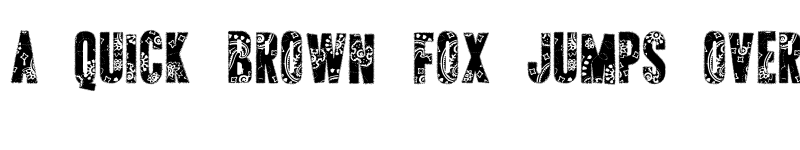 Preview of AP Applique Stitched Regular font