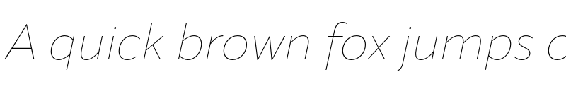 Preview of Apparat Hairline Italic font